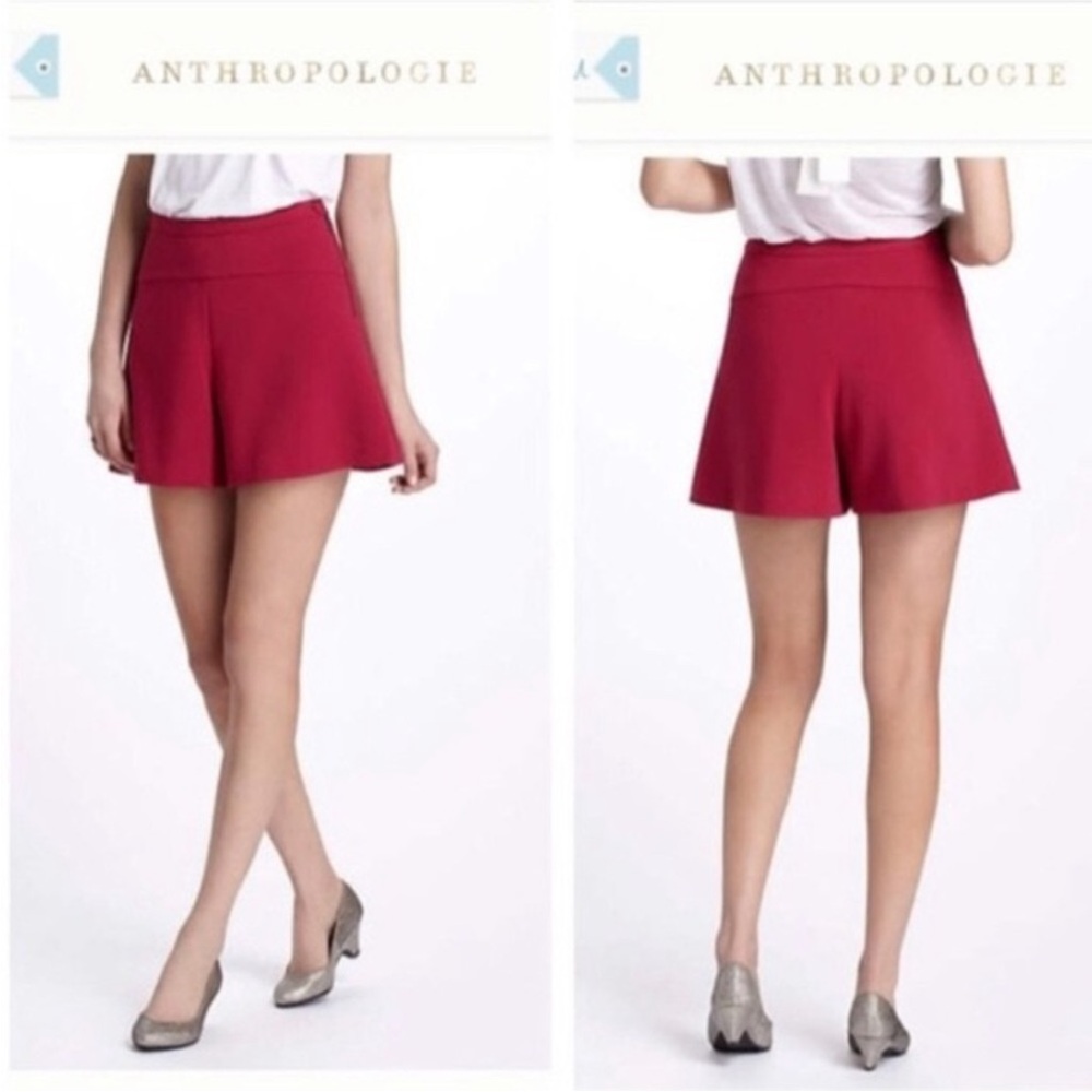 ANTHROPOLOGIE Leifnotes azalea tailored Shorts size 6 pink - Picture 1 of 8